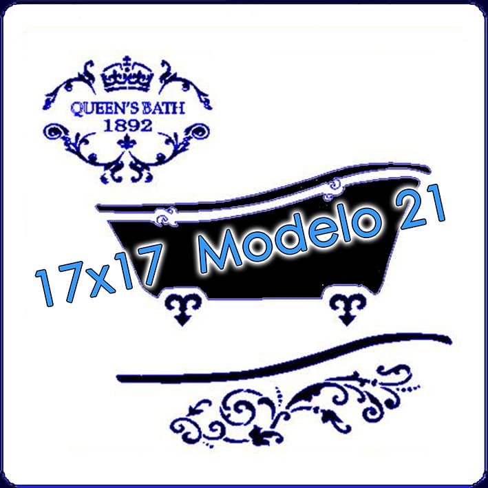 - Stencil 17x17cm Modelo 021 -